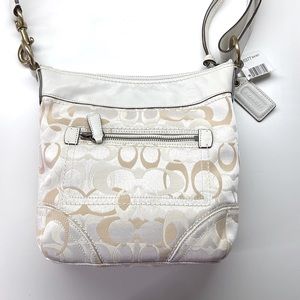 Coach Optic Signature Canvas and Leather Duffel Bag, NWT